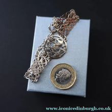 Load image into Gallery viewer, Vintage 1970s Scottish SHETLAND SILVER Zoomorphic Stylised Bracelet: Quendale Beast

