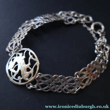 Load image into Gallery viewer, Vintage 1970s Scottish SHETLAND SILVER Zoomorphic Stylised Bracelet: Quendale Beast
