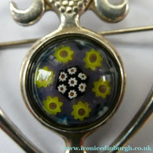 Load image into Gallery viewer, 1970s Caithness Jewellery Brooch. Hallmarked Silver Luckenbooth Design
