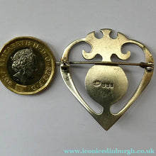 Load image into Gallery viewer, 1970s Caithness Jewellery Brooch. Hallmarked Silver Luckenbooth Design
