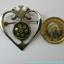 Load image into Gallery viewer, 1970s Caithness Jewellery Brooch. Hallmarked Silver Luckenbooth Design
