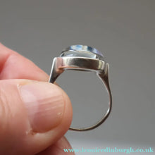 Load image into Gallery viewer, Vintage 1977 SCOTTISH Hallmarked Solid Silver &amp; Millefiori CAITHNESS GLASS Ring (Size N)
