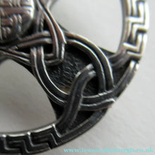 Load image into Gallery viewer, 1970s Scottish Silver Celtic  Knotwork Brooch by John Hart
