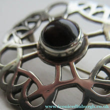 Load image into Gallery viewer, 1970s Scottish Silver Brooch with Central Stone. Probably by John Hart
