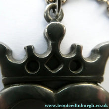 Load image into Gallery viewer, Vintage 1970s Luckenbooth Pendant in PEWTER by David William Harkison - Scottish Pewter Jewellery
