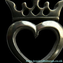 Load image into Gallery viewer, Vintage 1970s Luckenbooth Pendant in PEWTER by David William Harkison - Scottish Pewter Jewellery
