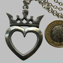 Load image into Gallery viewer, Vintage 1970s Luckenbooth Pendant in PEWTER by David William Harkison
