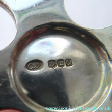 Load image into Gallery viewer, 1970s Caithness Glass Brooch Miniature Millefiori Paperweight Set in Silver Luckenbooth
