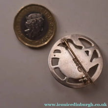 Load image into Gallery viewer, Vintage 1971 SCOTTISH Solid Silver &amp; Millefiori CAITHNESS GLASS Brooch
