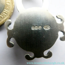 Load image into Gallery viewer, Vintage 1970s SCOTTISH Silver &amp; Millefiori CAITHNESS GLASS Pendant. Edinburgh Hallmark 1971
