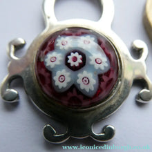 Load image into Gallery viewer, Vintage 1970s SCOTTISH Silver &amp; Millefiori CAITHNESS GLASS Pendant. Edinburgh Hallmark 1971
