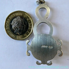 Load image into Gallery viewer, Vintage 1970s SCOTTISH Silver &amp; Millefiori CAITHNESS GLASS Pendant. Edinburgh Hallmark 1971
