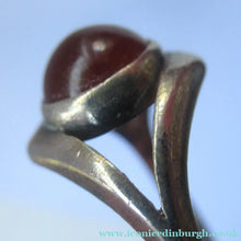 Load image into Gallery viewer, 1970s Ortak Silver Ring with Cornelian. UK Size P 1/2
