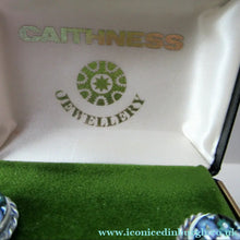 Load image into Gallery viewer, 1970s Scottish Silver Millefiori Caithness Glass Millefiori Paperweight Cufflinks Original Box 
