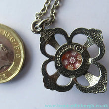 Load image into Gallery viewer, Vintage 1970s Scottish Tiny Millefiori Paperweight Pendant by Caithness Glass
