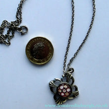 Load image into Gallery viewer, Vintage 1970s Scottish Tiny Millefiori Paperweight Pendant by Caithness Glass
