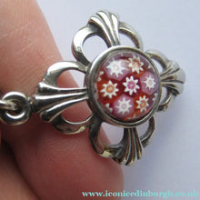 Load image into Gallery viewer, Vintage 1970s Scottish Tiny Millefiori Paperweight Pendant by Caithness Glass
