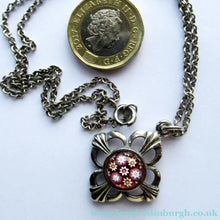Load image into Gallery viewer, Vintage 1970s Scottish Tiny Millefiori Paperweight Pendant by Caithness Glass
