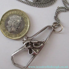 Load image into Gallery viewer, Schimacraft Silver Scottish Silver Brutalist Pendant Edinburgh Hallmark 1978
