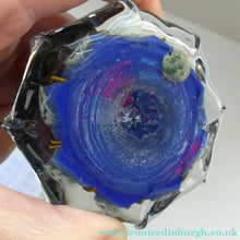 Load image into Gallery viewer, Vintage 1970s Scottish Strathearn Glass Star Shaped Millefiori Paperweight
