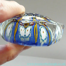 Load image into Gallery viewer, Vintage 1970s Scottish Strathearn Glass Star Shaped Millefiori Paperweight
