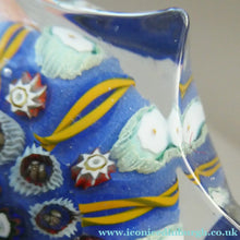 Load image into Gallery viewer, Vintage 1970s Scottish Strathearn Glass Star Shaped Millefiori Paperweight
