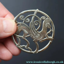 Load image into Gallery viewer, 1970s Shetland Silver Zoomorphic Stylised Brooch. The Quendale Beast - Scottish Silver Jewellery
