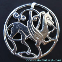 Load image into Gallery viewer, Vintage 1970s Scottish SHETLAND SILVER Zoomorphic Stylised Brooch: Quendale Beast
