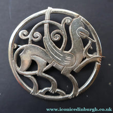 Load image into Gallery viewer, 1970s Shetland Silver Zoomorphic Stylised Brooch. The Quendale Beast - Scottish Silver Jewellery
