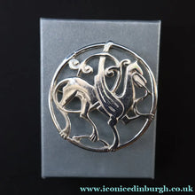 Load image into Gallery viewer, Vintage 1970s Scottish SHETLAND SILVER Zoomorphic Stylised Brooch: Quendale Beast
