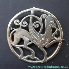 Load image into Gallery viewer, 1970s Shetland Silver Zoomorphic Stylised Brooch. The Quendale Beast - Scottish Silver Jewellery
