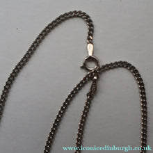 Load image into Gallery viewer, Vintage 1970s Silver Hallmarked Cross Pendant with Caithness Glass Paperweight Miniature
