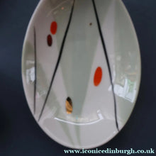 Load image into Gallery viewer, 1970s Soviet LATVIA Riga Porcelain Serving Bowl &amp; Four Small Matching Dishes
