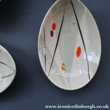 Load image into Gallery viewer, 1970s Soviet LATVIA Riga Porcelain Serving Bowl &amp; Four Small Matching Dishes
