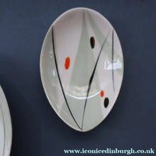 Load image into Gallery viewer, 1970s Soviet LATVIA Riga Porcelain Serving Bowl &amp; Four Small Matching Dishes
