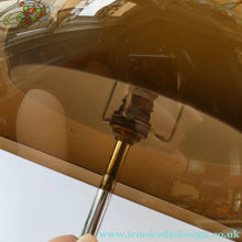 Load image into Gallery viewer, 1970s Space Age GUZZINI STYLE Table Lamp with Double Skinned Ball Shade  (A)
