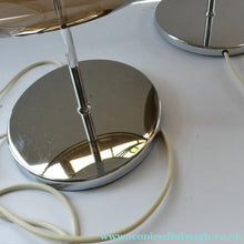 Load image into Gallery viewer, 1970s Space Age GUZZINI STYLE Table Lamp with Double Skinned Ball Shade  (A)
