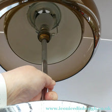 Load image into Gallery viewer, 1970s Space Age GUZZINI STYLE Table Lamp with Double Skinned Ball Shade  (A)
