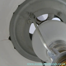 Load image into Gallery viewer, 1970s Space Age GUZZINI STYLE Table Lamp with Double Skinned Ball Shade  (B)
