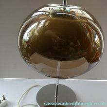 Load image into Gallery viewer, 1970s Space Age GUZZINI STYLE Table Lamp with Double Skinned Ball Shade  (B)

