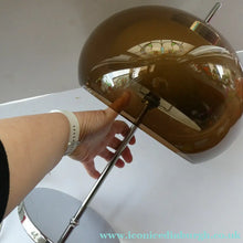 Load image into Gallery viewer, 1970s Space Age GUZZINI STYLE Table Lamp with Double Skinned Ball Shade  (B)
