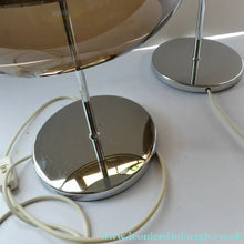 Load image into Gallery viewer, 1970s Space Age GUZZINI STYLE Table Lamp with Double Skinned Ball Shade  (B)
