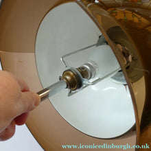 Load image into Gallery viewer, 1970s Space Age GUZZINI STYLE Table Lamp with Double Skinned Ball Shade  (B)
