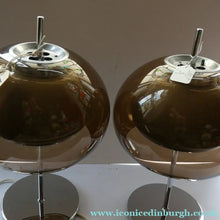 Load image into Gallery viewer, 1970s Space Age GUZZINI STYLE Table Lamp with Double Skinned Ball Shade  (B)
