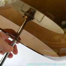 Load image into Gallery viewer, 1970s Space Age GUZZINI STYLE Table Lamp with Double Skinned Ball Shade  (B)
