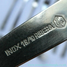Load image into Gallery viewer, Vintage 1970s Stainless Steel SPANISH Cutlery by Ribera. Five Small Forks and Knives 
