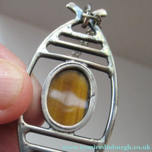 Load image into Gallery viewer, 1970s Scottish Silver Pendant Necklace
