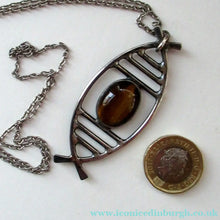 Load image into Gallery viewer, 1970s Scottish Silver Pendant Necklace
