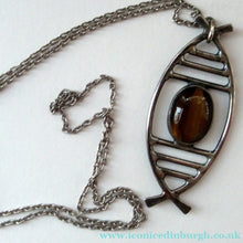 Load image into Gallery viewer, 1970s Scottish Silver Pendant Necklace
