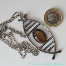 Load image into Gallery viewer, 1970s Scottish Silver Pendant Necklace

